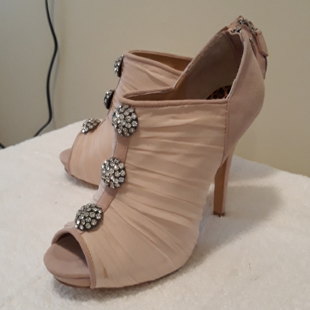 peep toe high heels